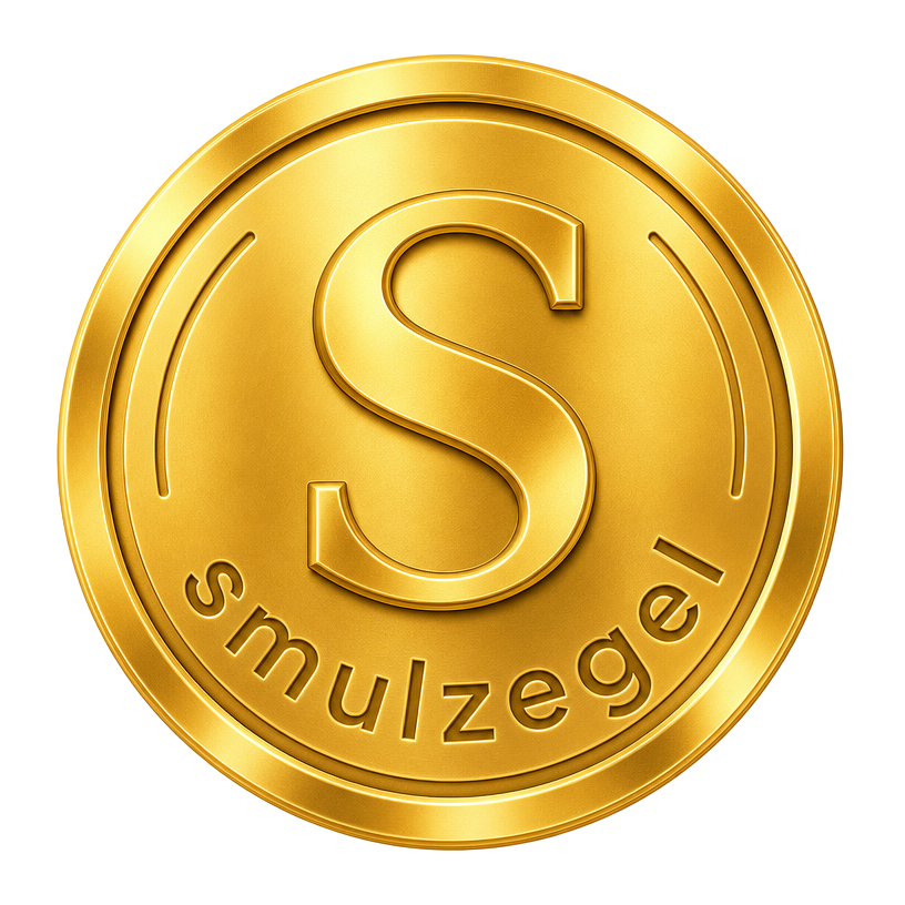 Gouden Smulzegel met letter S